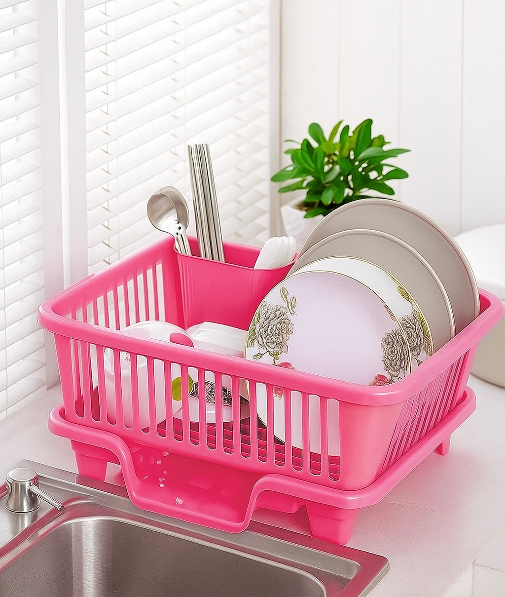 3 in 1 Kitchen Dish Drainer