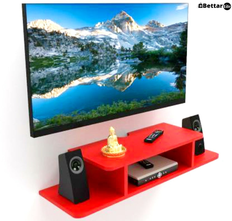 wooden Set Top Box Stand Wall Mounted