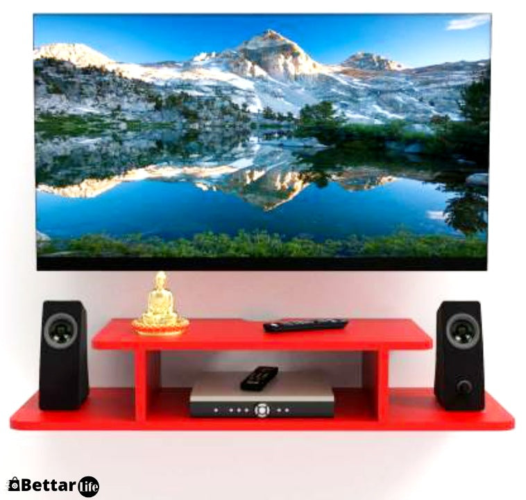 wooden Set Top Box Stand Wall Mounted
