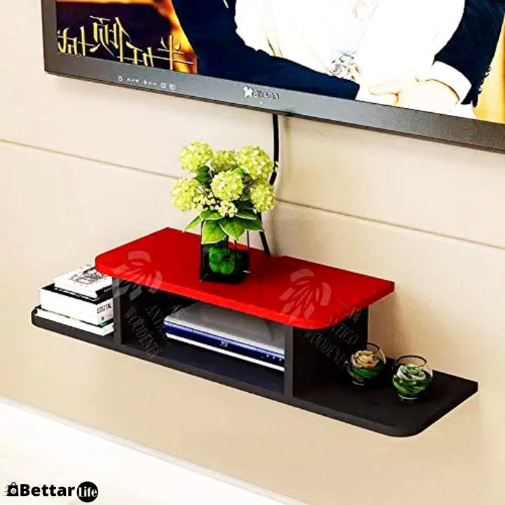 wooden Set Top Box Stand Wall Mounted