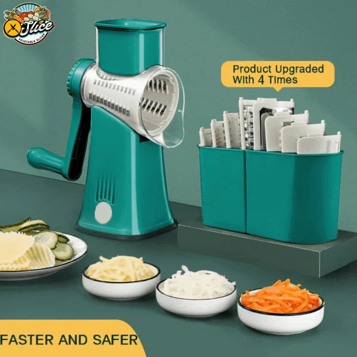 4 in 1 Rotary Drum Vegetable Grater & Slicer