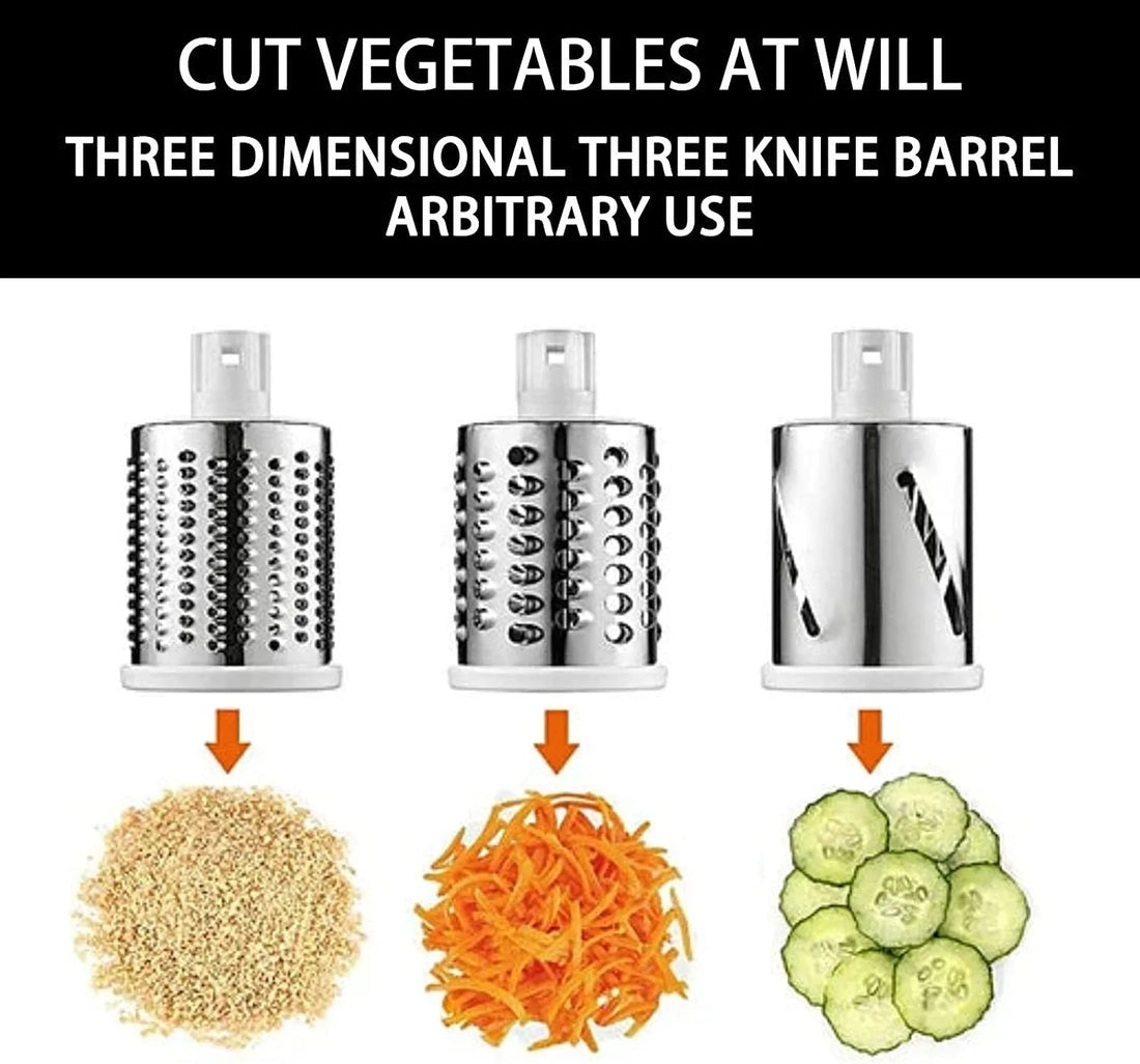 4 in 1 Rotary Drum Vegetable Grater & Slicer
