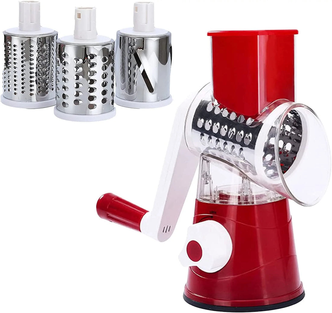 4 in 1 Rotary Drum Vegetable Grater & Slicer