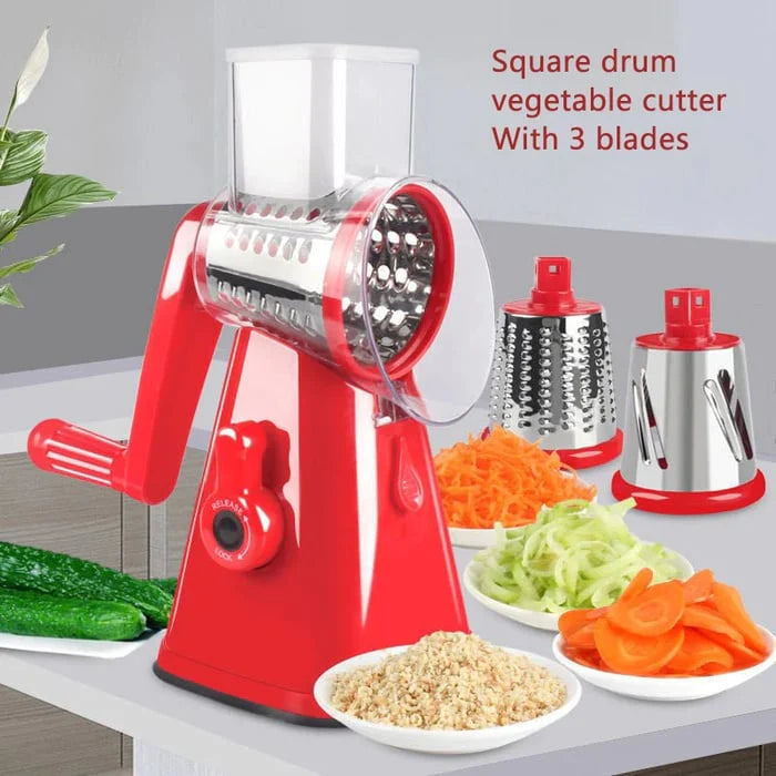 4 in 1 Rotary Drum Vegetable Grater & Slicer